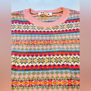 Boden Edie Fair Isle Crewneck sweater